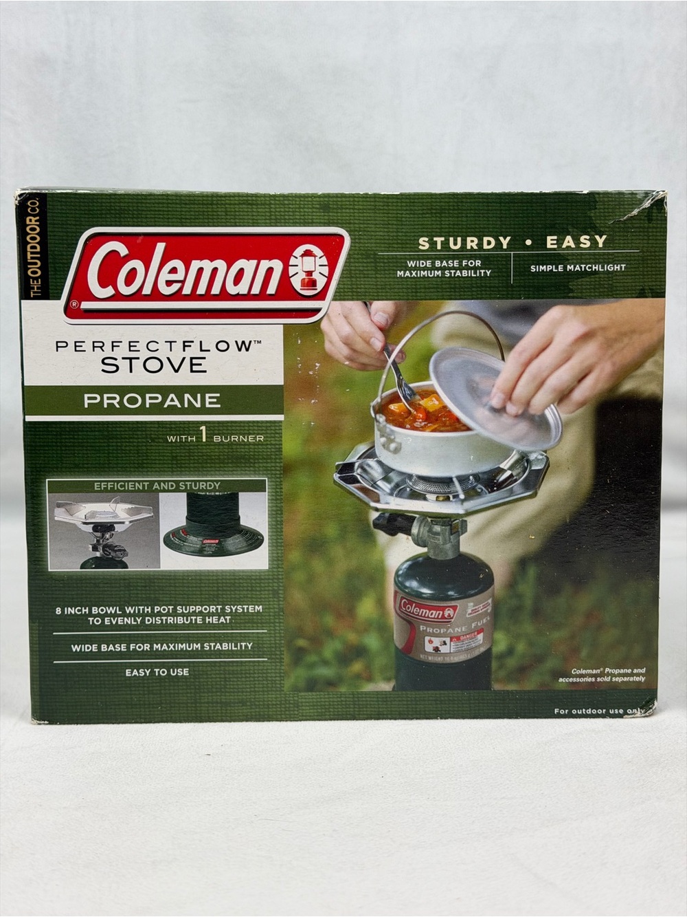 NEW Coleman Bottle Top Propane Stove w/ Adjustable Burner Portable Camping